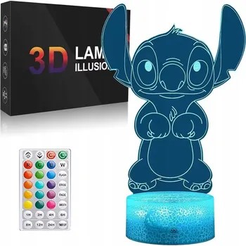 Lampička 3D LED Noční Lampa s postavičkami z USB, Dárek pro dítě