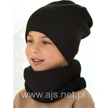 Čepice AJS 48-444 chlapecká čepice světle béžová 52-56 cm