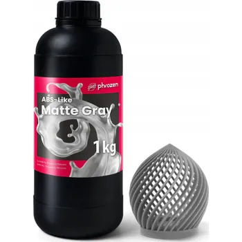 Filament UV Pryskyřice Phrozen ABS-LIKE Matná Šedá 1kg 1l Pro 3D Tiskárnu