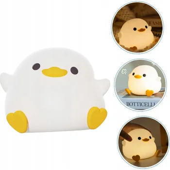 Lampička Noční lampa pro děti Silikonová dotyková měkká hračka KACHNA