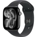 Apple Watch S11 - 46mm Sport Band klavírně černé/černé M/L