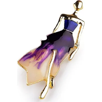 Brož Brož modelka - 2 fialová