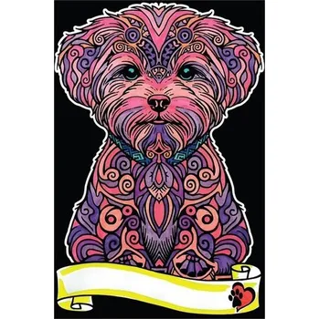 První čtění Kolorowanka welwetowa Maltańczyk 29,7x21, Colorvelvet