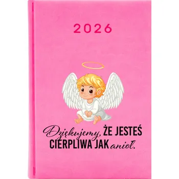 Kalendář Knižkový kalendář 2026 A5 FunnyCase růžový