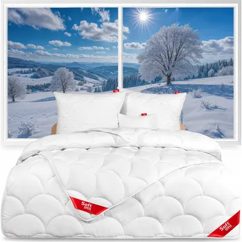 přikrývka ANTIALERGICKÁ PŘIKRÝVKA ZIMNÍ 100X135 + 1 POLŠTÁŘ 40X60 TEPLÁ BÍLÁ SADA