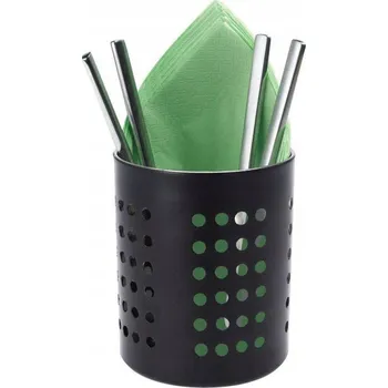 Odkapávač na nádobí Odkapávač na příbory, organizér, černý, kovový