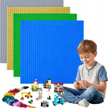 ostatní stavebnice Stavebnicová základní deska pro kostky, podložka 4 ks XL 32x32 dárek