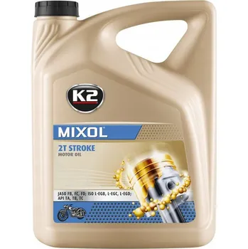 Motorový olej K2 MIXOL 5L olej do směsi pro dvoutaktní motory 2T, olej pro dvoutakty