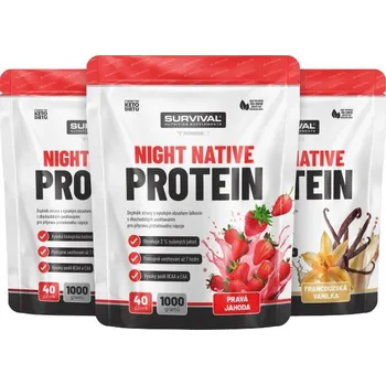 Protein Survival Night Native Protein - akce 2+1 zdarma Velikost: 1 pack