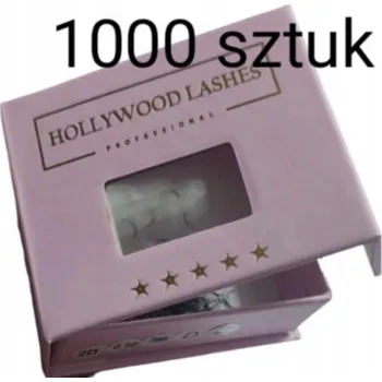 Umělé řasy HOTOVÉ TRSY ŘAS 2D 0,10C 10MM 1000ks Hollywood Lashes