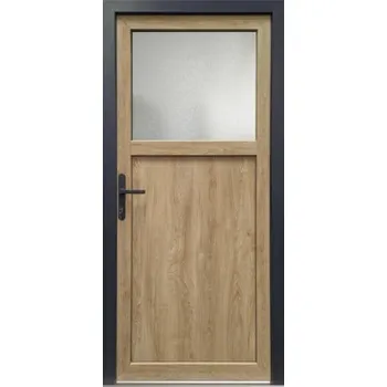 Vchodové dveře Vedlejší vchodové dveře Pro M01 bílá/Turner Oak 108x215 L