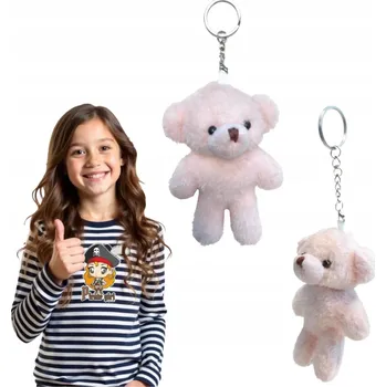 plyšák Přívěsek Na Klíče Plyšový Růžový medvídek plyšová hračka Captain Mike