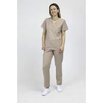 Podprsenka Scrubsheep Zdravotnický Komplet Dámský Pracovní Oděv Scrubs - Cappuccino Beige XL
