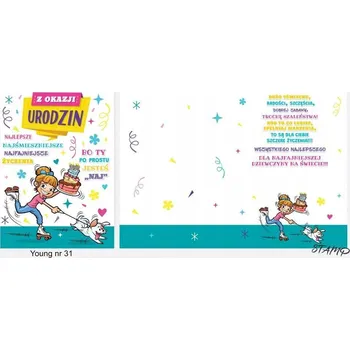 Stamp Přání Karnet Young B6 + obálka vzor č. 31 Narozeniny