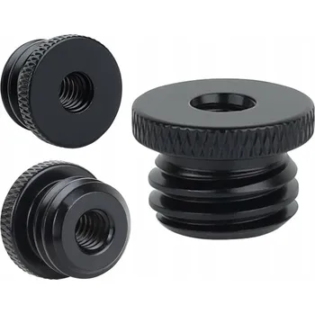 Adaptér redukce 1/4" na 5/8" pro stativ, černý, pro stativ lampy 12 mm