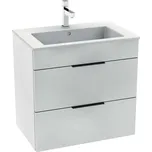 JIKA - Cube Skříňka s umyvadlem, 64x42x62 cm, 2 zásuvky, bílá H4536021763001