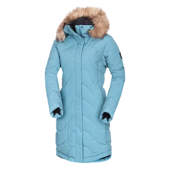 Dámská bunda Northfinder Dámská zateplená prodloužená bunda RAELYNN, tyrkysová, L