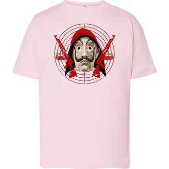 Chlapecké tričko detske-levne-bavlnene-tricko-potisk-papirovy-dum Barva: Pink - růžová, Dětská bavlněná trička JHK: L