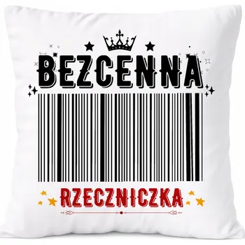 Polštář Dárek Polštář pro vizážistku s potiskem , bílý