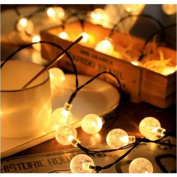 Venkovní osvětlení SOLÁRNÍ SVĚTLA KOULE SVĚTELNÝ ŘETĚZ VENKOVNÍ LED 100 diod 12m