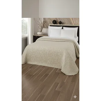 Povlečení Přehoz na postel, Flakes, béžový