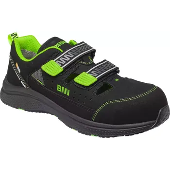 Pracovní obuv BNN WIDEON S1PS ESD NM SANDAL černá/zel. - 38