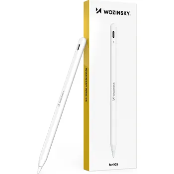 Stylus Wozinsky WRA-08 pro iPad s rychlonabíjením přes USB-C - bílý