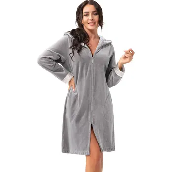 Dámský župan ŽUPAN FR-373 DOROTA mélange 2XL