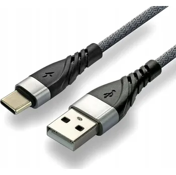 Datový kabel Kabel Everactive USB - USB typ C 1 m šedý