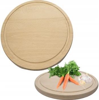 Kuchyňské prkénko KULATÉ PRKÉNKO Z BUKOVÉHO DŘEVA 25X25 CM