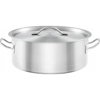 Hrnec Nízký hrnec s poklicí, nerezová ocel, gastro, Ø280 mm, 5,5 l Stalgast 013286