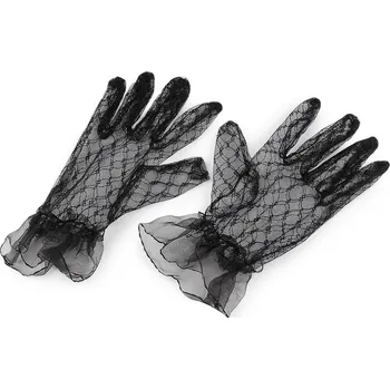 Rukavice Společenské rukavice krajkové, barva 2 černá