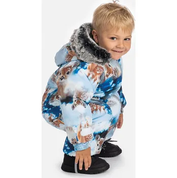 dívčí zimní kombinéza Dětská zimní kombinéza Huppa Ottis navy pattern - světlý velikost 92
