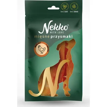 Pamlsek pro psa NEKKO MASOVÉ POCHOUTKY MĚKKÉ FILETY Z KUŘECÍHO MASA 80g