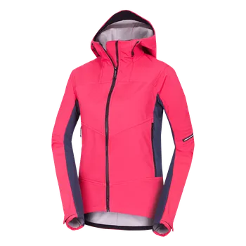 Dámská větrovka Northfinder Dámská outdoorová softshellová bunda s kapucí 3L CHANDRA, růžová, XS