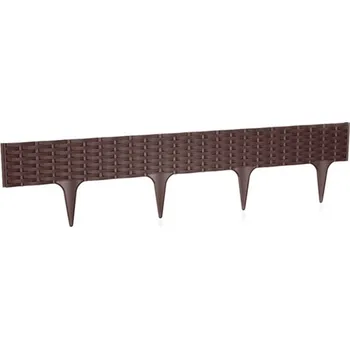 Zahradní obrubník Zahradní lem hnědý 390 cm plast Prosperplast