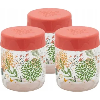 Zavařovací sklenice Zavařovací Sklenice Botanic 200 ml s růžovým víčkem – stylové skladování