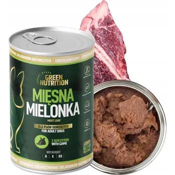 Krmivo pro psa Krmivo krmivo pro psy Vlhká konzerva 400 g Zvěřina 65% Green Nutrition x1