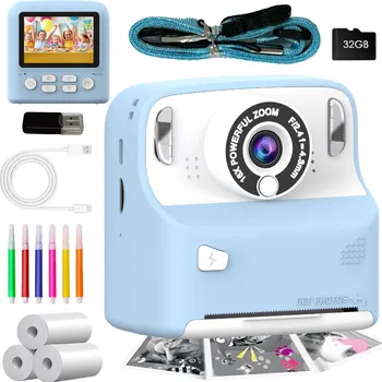 Digitální fotoaparát INSTANTNÍ FOTOAPARÁT S TERMOTISKÁRNOU + 32GB MICROSD KARTA