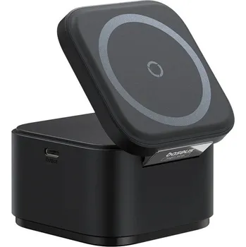 Mobilní telefon Baseus MagPro 3v1 Magnetická Bezdrátová Nabíječka 25W Cosmic Black