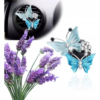 Vůně do auta DIFUZÉR DO AUTA DO MŘÍŽKY LEVANDULE MOTÝL MODRÝ