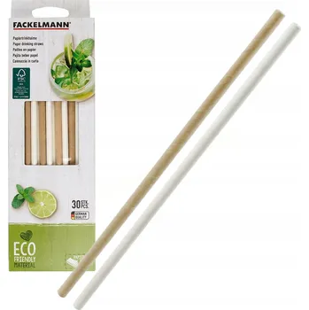 Papírová Brčka Fackelmann 30 ks
