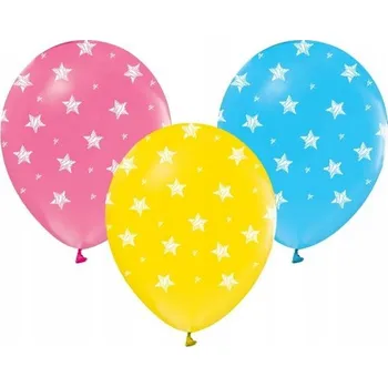 Balónek Balónky Hvězdičky, 12 palců 5 ks Narozeniny