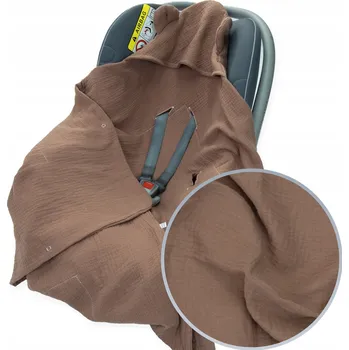 Zavinovačka ZAVINOVAČKA DO AUTOSEDAČKY/NOSÍTKA MUŠELÍNOVÁ S KAPUCÍ, DEKA Kerstin