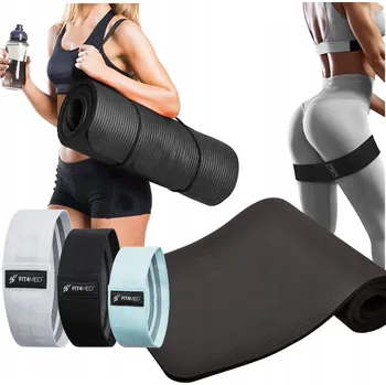 podložka na cvičení Sada posilovacích gum / expandérů popruhy odporové gumy crossfit