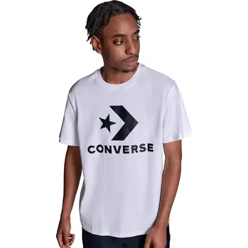 Pánské tričko tričko Converse Standard Fit Center Front Large Logo Star/CVM5T458 - WHT/White 10A L