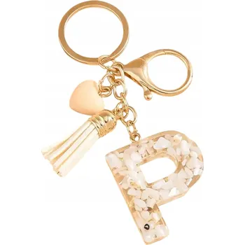 Klíčenka Abeceda - P/Bílá KP-37812