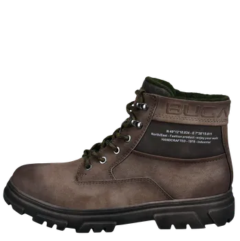 Pánská zimní obuv PÁNSKÉ KOTNÍKOVÉ BOTY BUGATTI 321-AUB30-5500-1400 BÉŽOVÁ Barva: BÉŽOVÁ, Velikost: 42