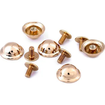 Ozdobný šroubovací nýt / nožičky na kabelky Ø13 mm, barva 2 růžové zlato