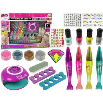 Mamido Velká sada na malování nehtů Tužky na nehty Třpytivé nálepky